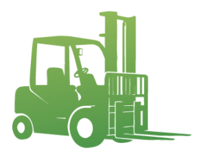 green forklift